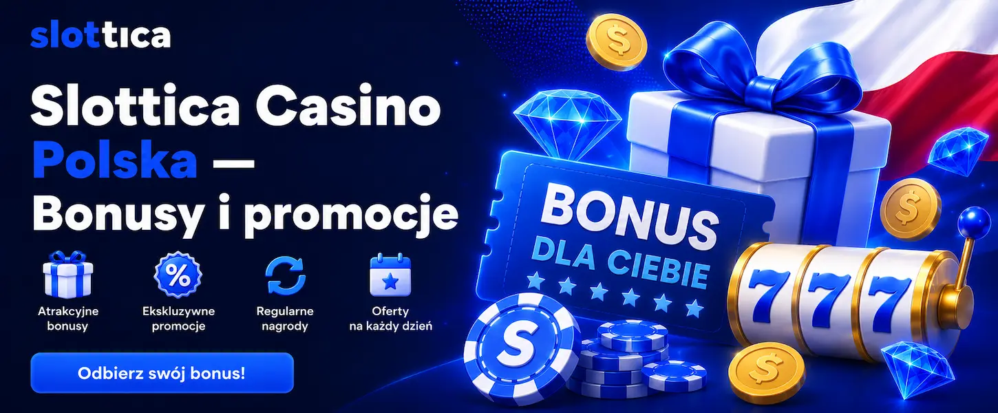SSlottica Casino Polska oferuje bonusy i promocje z prezentami, nagrodami oraz automatami dla nowych i stałych graczy.